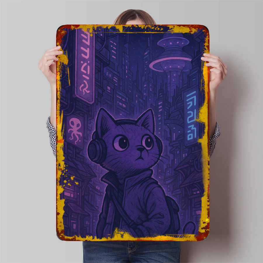 Retro Gaming Gift Ideas - Игровой узор, металлический настенный художественный декор,