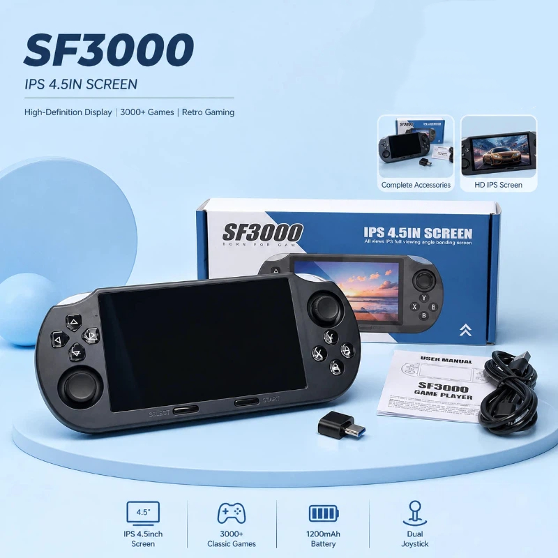 Retro Gaming Devices - Портативная игровая консоль Sf3000, ретро-плеер с