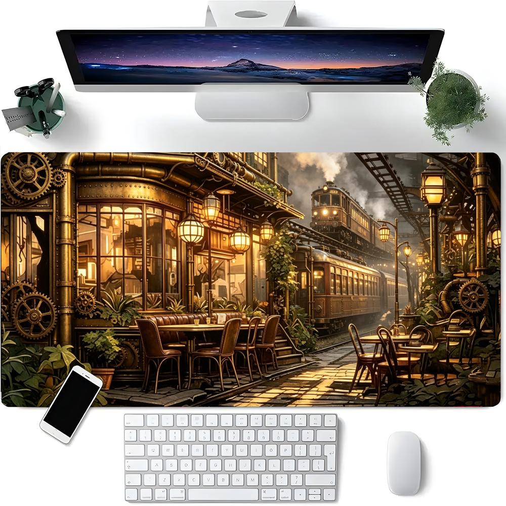 Retro Gaming Laptop - Ретро-индустриальный коврик для стола в стиле