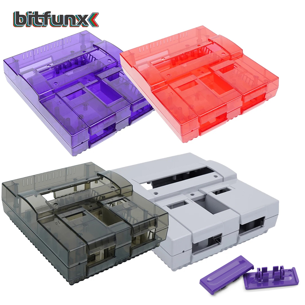 Retro Gaming Pro - Сменный прозрачный чехол Bitfunx SNES для