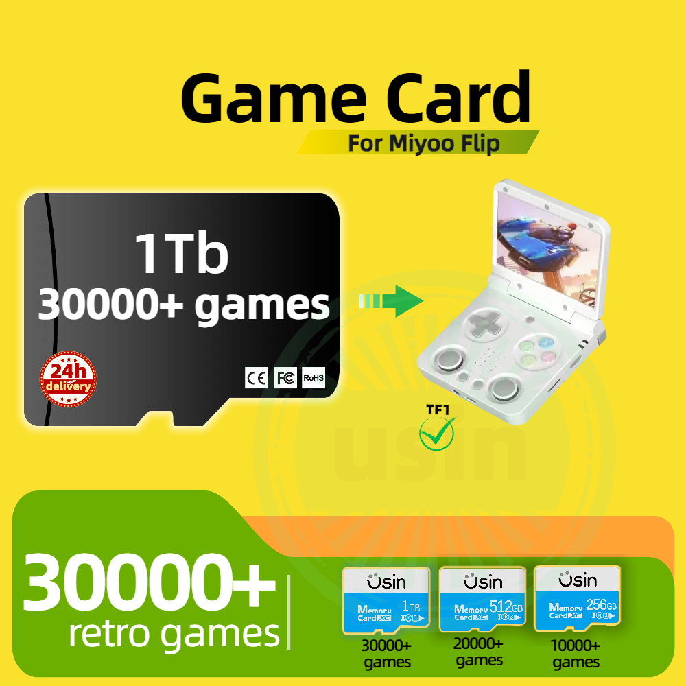 Retro Gaming Pro - Игровая карта для Miyoo Flip 30000+
