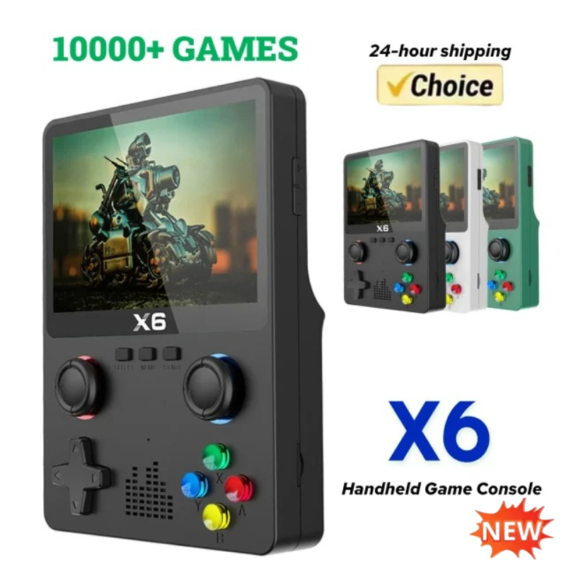 Retro Gaming X6 - 3.5/4'' IPS экран X6 Ретро портативная