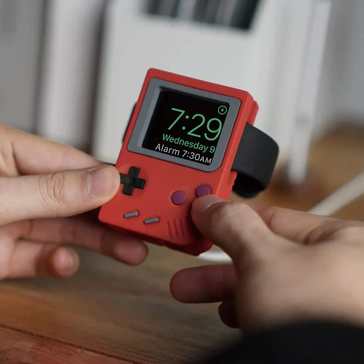 Retro Gaming Setup - Силиконовая подставка для зарядного устройства Apple
